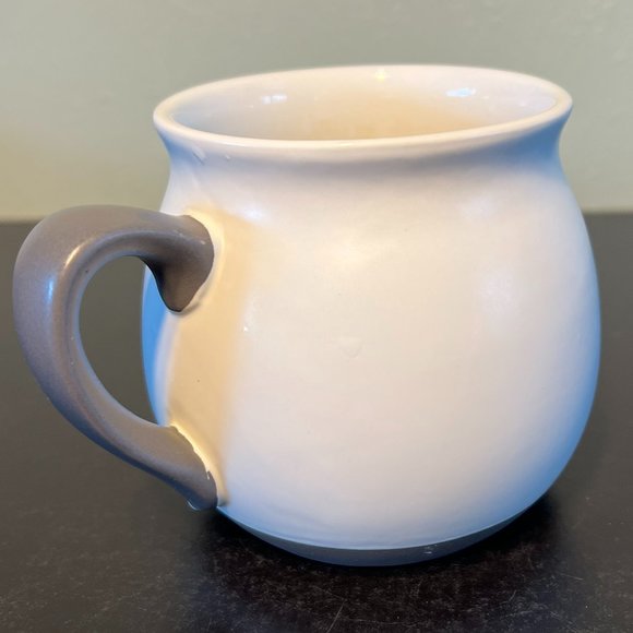 THRESHOLD Monogram Initial Letter "C ” White Matte Finish Stoneware Mug - Picture 2 of 7